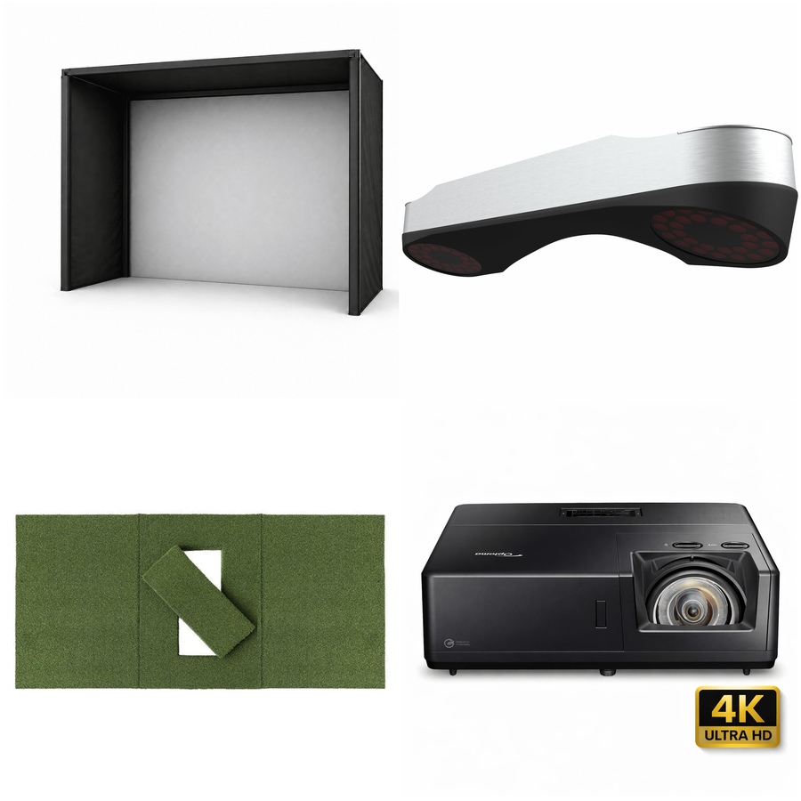 ProTee VX Overhead Launch Monitor Premium 4K Package (Enclosure Choice + Optoma ZK608T-ST)