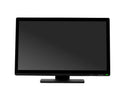 22 inch FHD 24/7 touch monitor front view with the screen off showing the flush zero-bezel glass front