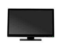 22 inch FHD 24/7 touch monitor front view with the screen off showing the flush zero-bezel glass front