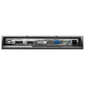 22 inch FHD touch monitor input panel close up with DisplayPort, HDMI, DVI-D, VGA, USB touch and audio connections