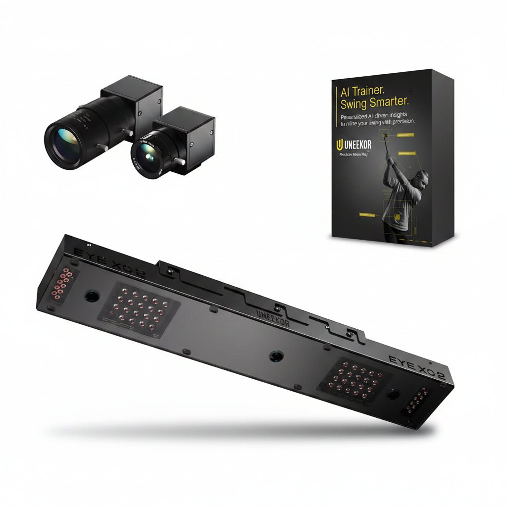 Uneekor EYE XO2 Overhead Launch Monitor AI Studio Bundle - Elite Sim Golf