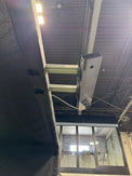 Under-mount view of the Parlour Series launch monitor bracket installed
