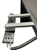 Parlour Series Launch Monitor Bracket with launch monitor mounted