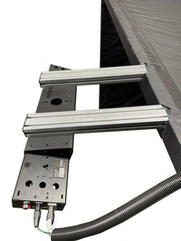 Parlour Series Launch Monitor Bracket with launch monitor mounted