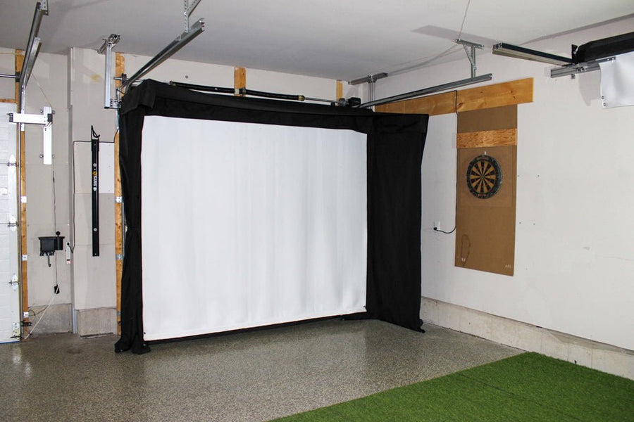 Vanish LITE Hybrid-Retractable Golf Enclosure - Elite Sim Golf