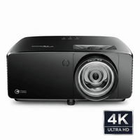 VTrack + Optoma ZK521ST-B Launch Bundle — Overhead Launch Monitor + 4K Laser Projector - Elite Sim Golf