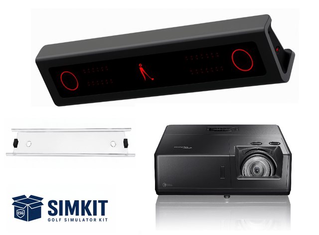 VTrack + Optoma ZK608TST Bundle — Overhead Launch Monitor + 4K Laser Projector - Elite Sim Golf