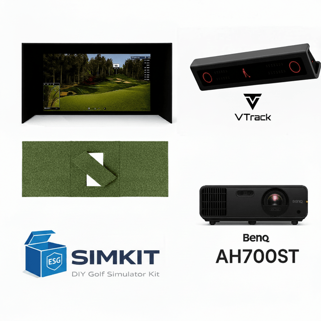 VTrack Overhead Launch Monitor Premium 1080P Package (Enclosure Choice + BenQ AH700ST) - Elite Sim Golf