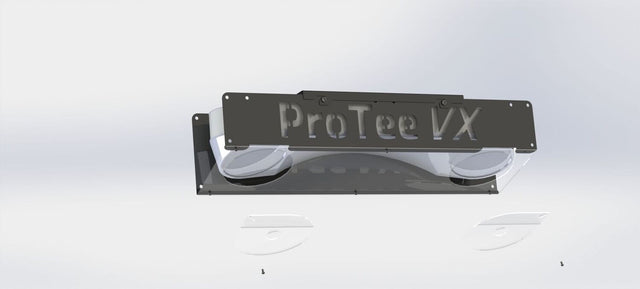 VX Protector installed on an overhead ProTee VX launch monitor