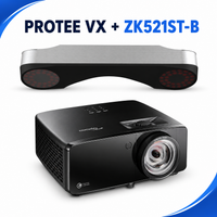 ProTee VX Overhead Launch Monitor + Optoma ZK521ST-B 4K Projector Combo